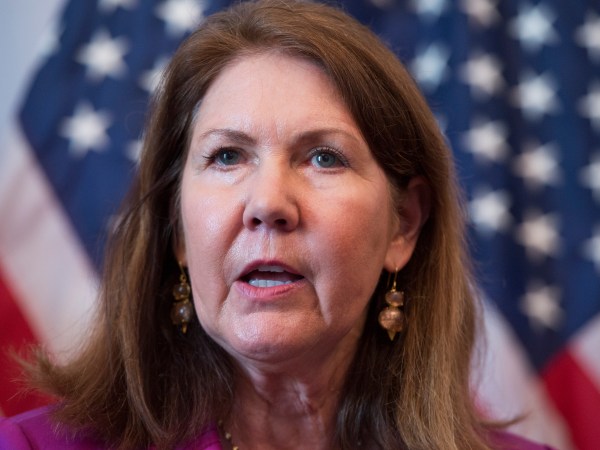UNITED STATES - MAY 22: Rep. Ann Kirkpatrick, D-Ariz., speaks at a news conference in Cannon Building to announce a legislative package that will help the Veterans Affairs Department eliminate the backlog of veteran's claims by 2015.(Photo By Tom Williams/CQ Roll Call)