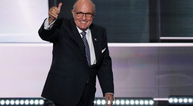CLEVELAND, OH - JULY 18:  on the first day of the Republican National Convention on July 18, 2016 at the Quicken Loans Arena in Cleveland, Ohio. An estimated 50,000 people are expected in Cleveland, including hundreds of protesters and members of the media. The four-day Republican National Convention kicks off on July 18. (Photo by Alex Wong/Getty Images)