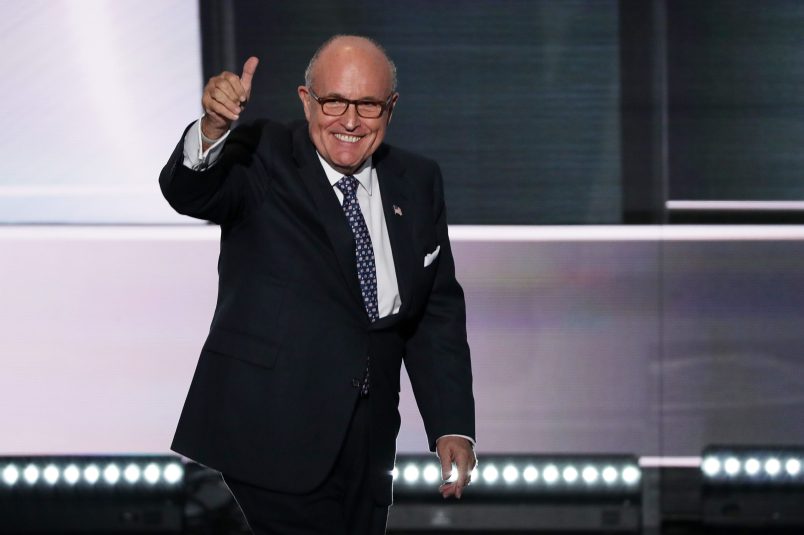 CLEVELAND, OH - JULY 18:  on the first day of the Republican National Convention on July 18, 2016 at the Quicken Loans Arena in Cleveland, Ohio. An estimated 50,000 people are expected in Cleveland, including hundreds of protesters and members of the media. The four-day Republican National Convention kicks off on July 18. (Photo by Alex Wong/Getty Images)