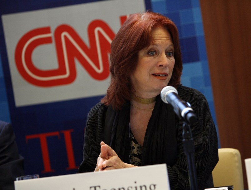 speaks during CNN's Media Conference For The Election of the President 2008 at the Time Warner Center on October 14, 2008 in New York City. 16950_4967.JPG