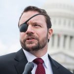 UNITED STATES - NOVEMBER 14: Rep.-elect Dan Crenshaw, R-Texas, is seen after the freshman class photo on the East Front of the Capitol on November 13, 2018. (Photo By Tom Williams/CQ Roll Call)