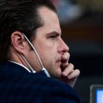 UNITED STATES - JULY 1: Rep. Matt Gaetz, R-Fla.,attends the House Armed Services Committee markup of the National Defense Authorization Act (NDAA) in Longworth Building on Wednesday, July 1, 2020. (Photo By Tom Williams/CQ Roll Call)