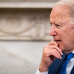 President Joe Biden listens as His Excellency Mohammad Ashraf Ghani, President of the Islamic Republic of Afghanistan makes a statement to the press in the Oval Office at the White House in Washington, D.C., on Friday, June 25, 2021.  (photo by Pete Marovich for The New York Times)