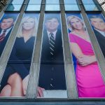 MANHATTAN, NEW YORK, NY, UNITED STATES - 2019/03/13: Giant portraits of the news achors at Fox News hearquarters building in New York City. (Photo by Erik McGregor/LightRocket via Getty Images)
