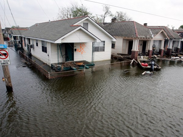 Hurricane Rita September 24, 2005 in New Orleans, Louisiana.