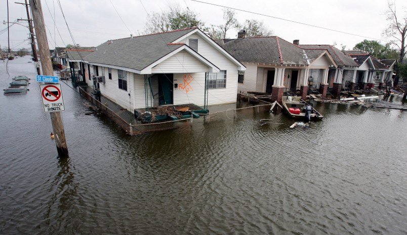 Hurricane Rita September 24, 2005 in New Orleans, Louisiana.