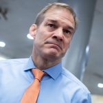 UNITED STATES - JANUARY 28: Rep. Jim Jordan, R-Ohio, talks with reporters in the senate subway before the continuation of the impeachment trial of President Donald Trump on Tuesday, January 28, 2020. (Photo By Tom Williams/CQ Roll Call)