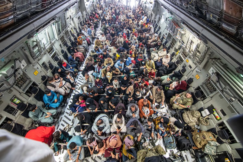 A full flight of 265 people supported by Members of the UK Armed Forces who continue to take part in the evacuation of entitled personnel from Kabul airport. The UK have been working closely with our international partners to complete the evacuation safely.