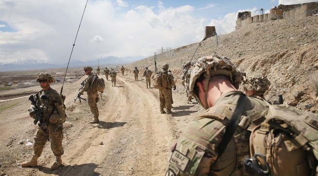 on March 28, 2014 in Pul-e Alam, Afghanistan.