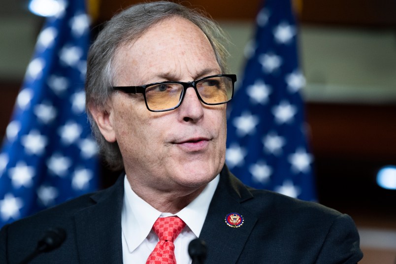 UNITED STATES - JUNE 15: Rep. Andy Biggs, R-Ariz., conducts a news conference in the Capitol Visitor Center on the Fire Fauci Act, which aims to strip the salary of Dr. Anthony Fauci, director of the National Institute of Allergy and Infectious Diseases, for his handling of COVID-19 on Tuesday, June 15, 2021. (Photo By Tom Williams/CQ Roll Call)