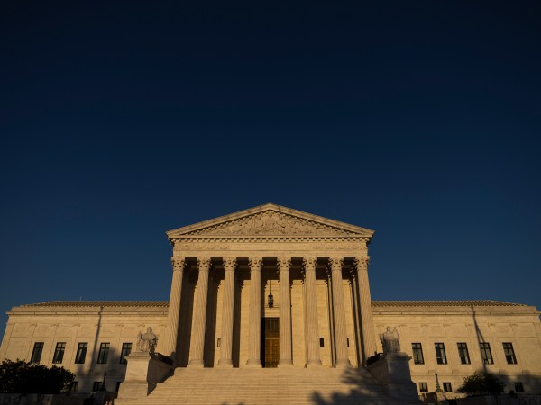 WASHINGTON, DC - SEPTEMBER 02: A view of the Supreme Court on September 2, 2021 in Washington, DC.  The Supreme Court declined to block the new Texas law that prohibits abortions around six weeks into a pregnancy and will let the legal battle play out in the lower courts. (Photo by Drew Angerer/Getty Images)