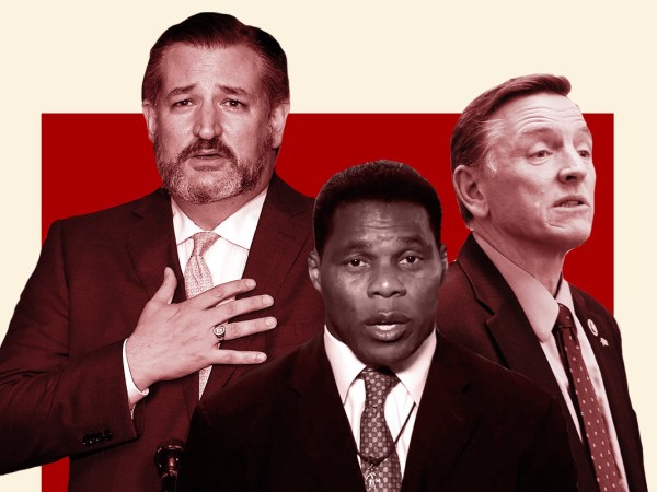 Ted Cruz, Herschel Walker, Paul Gosar. Getty Images/TPM Illustration
