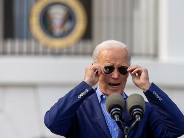 Joe Biden in aviator sunglasses